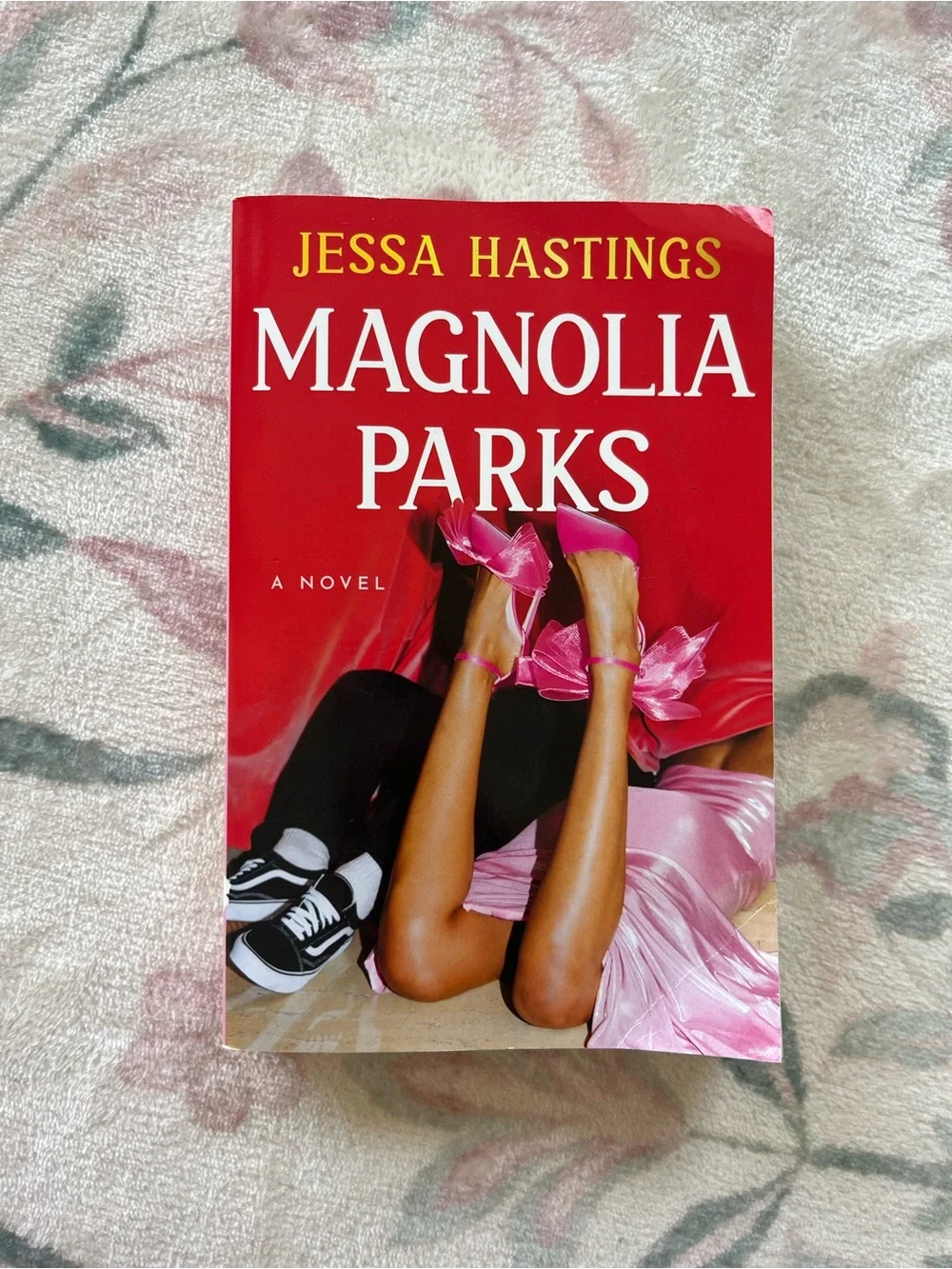 Magnolia Parks by Jessa Hastings - Red Cover with Pink Accents